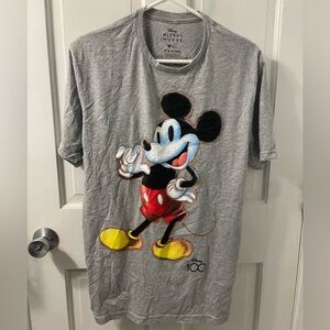 M Grey Disney Mickey Mouse T-Shirt (NWT)
